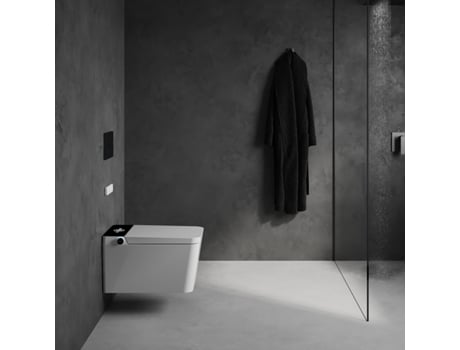 MIZUBATH -Sanita Japonesa Suspensa Lavagem Água com Diferentes Massagens Secagem Ar Quente Controlo Remoto e Painel Serie Isla Display Preto