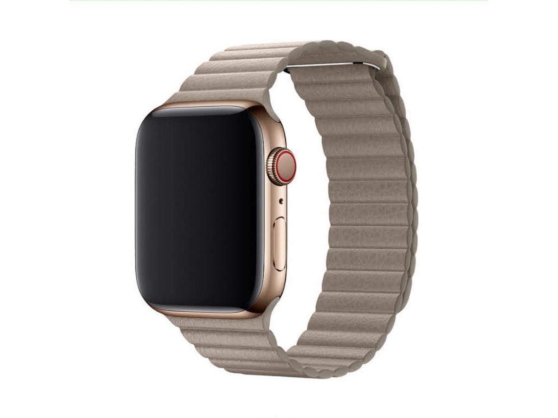 Devia Bracelete Pele Cinzento-Pedra 44 mm