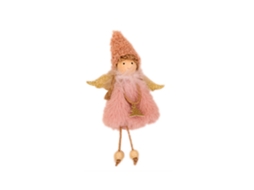 Laxiscreed Enfeite De Anjo De Natal Pink Com Pingente De Contas Para Decorações Natalícias