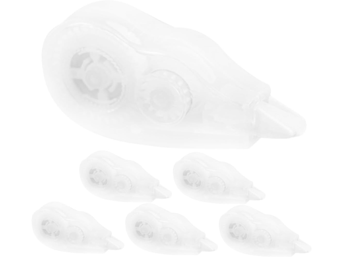 Fita Corretiva De 6 Peças, Resistente A Rasgos, Portátil, Para Apagar,