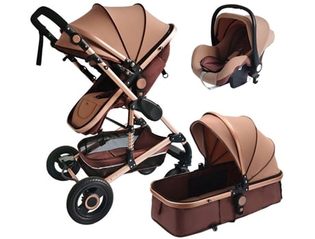 Carrinho Multifuncional 3 in 1 I-Size B.Active X-Go Khaki Gold
