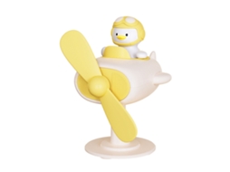 Ventilador de Mesa Mini com Grampo Portátil Pequeno para Escritório Forma de Pato Amarelo | S/MARCA