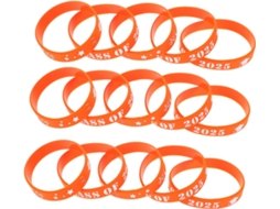 Pulseiras De Silicone Laranja Para Formatura Da Turma 2025 20 Modelos Confortáveis E Estilosos Festas Comemorações