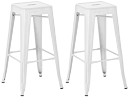 Conjunto de 2 bancos de bar Joshua branco CLP
