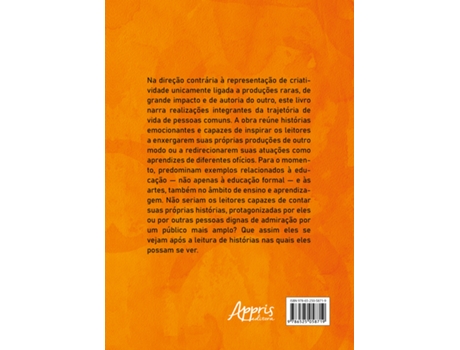 Livro Crônicas De Criatividade - Contando Como É Comum Criar de Asdrúbal Borges Formiga Sobrin (Português)