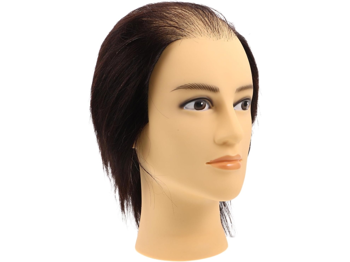 Cabeça de manequim masculina para prática de corte de cabelo - Modelo