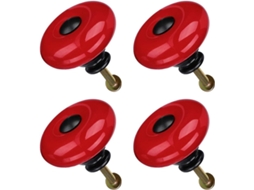 Conjunto De 4 Puxadores Cerâmica Para Móveis, Gavetas, Armários, Guarda Roupas, Cômodas E Caixas Organizadoras 32mm De