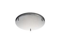 Roseta Roseta Multicabos Em Ferro Cromado D. 40 Com 3 Furos H.3 Ø40 Bl290-pl3-dm40-cr