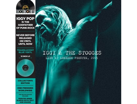 Iggy & The Stooges Live At Lokerse Feesten 2005 Vinil Azul Transparente Edição Limitada Rsd 2024