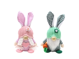 Decoração Bonecas Gnomos Coelhos Páscoa Sem Rosto Crianças Amigos