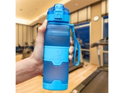 Garrafa de Água Esportiva Portátil de 1000ml, Livre de Bpa, Ecológica e Resistente À Corrosão. MDUG (azul)