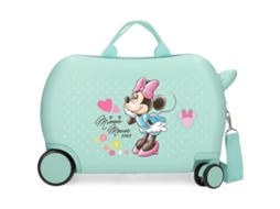 Mala de cabine infantil Joumma Bags, Disney Minnie Imagine, feita de ABS, material único, com quatro rodas giratórias multidirecionais duplas.