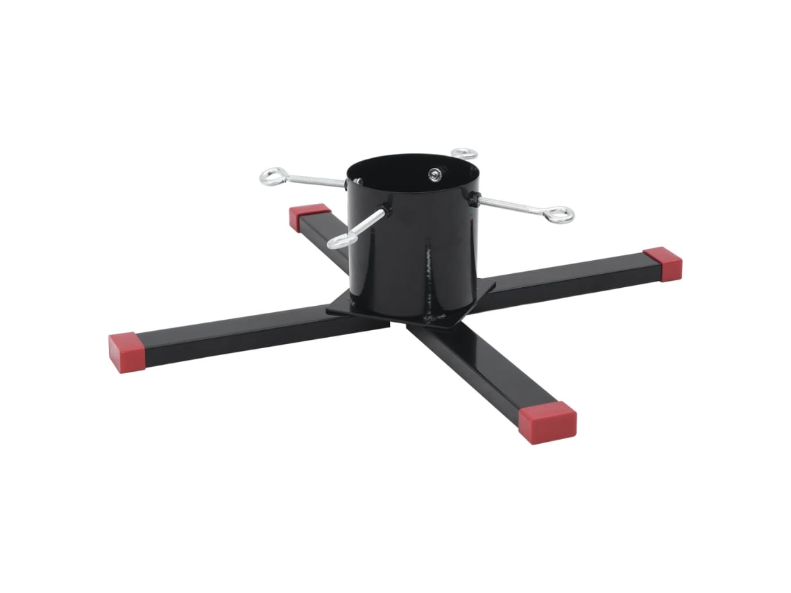 Suporte para árvore de natal VIDAXL Preto Metal (61x61x15,5 cm)