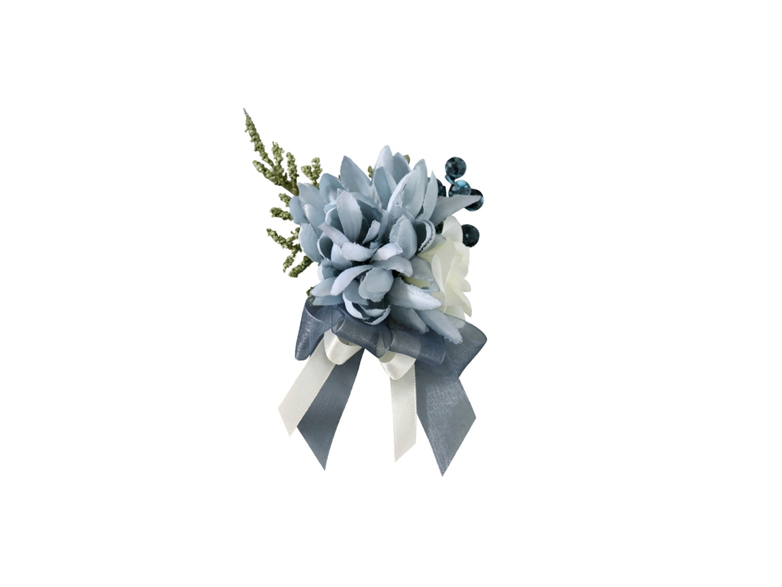 Laxiscreed Corsagem De Noiva E Noivo Haze Azul Para Casamentos E Festas