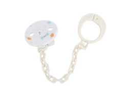 Prende Chupeta Branco Happy Bear