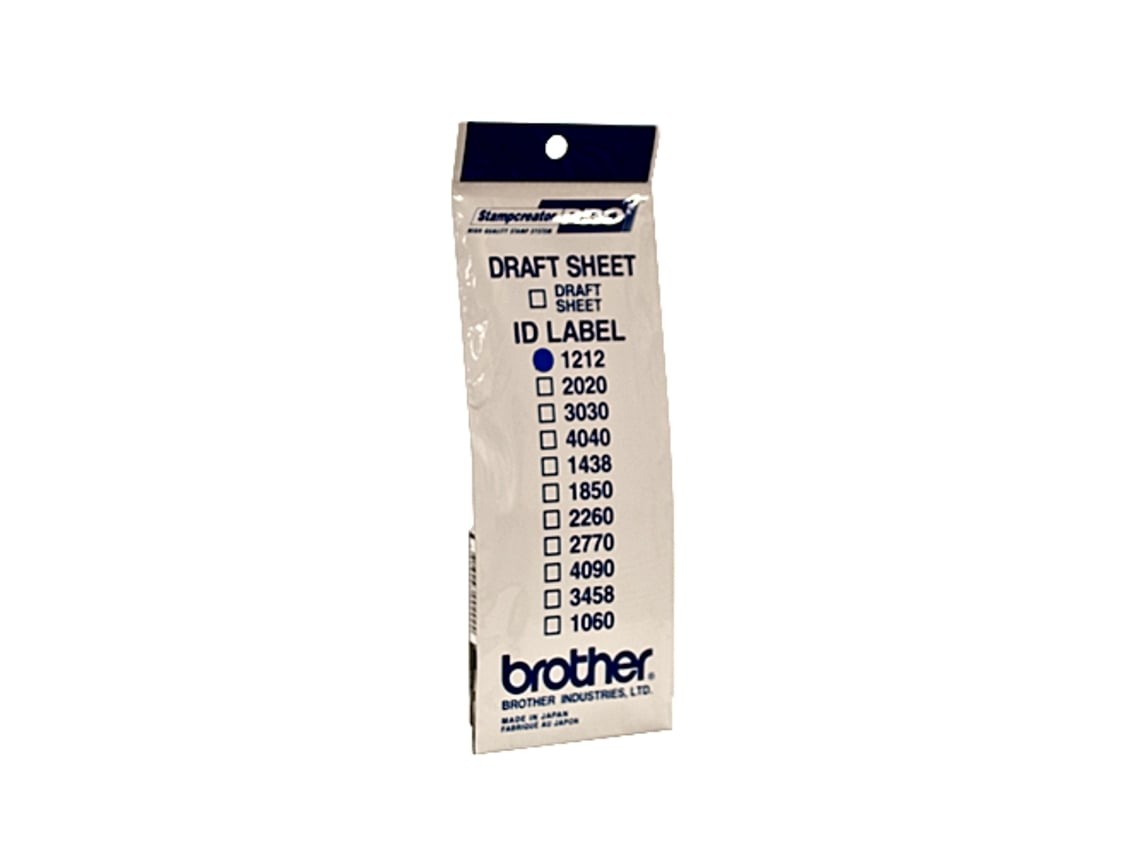 ETIQ BROTHER IDENTIFIC. 12X12 MM ID1212