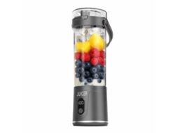 Liquidificador Portátil Recarregável Por Usb Com Visor Lcd, Cinzento Titânio