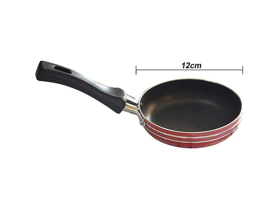 Sartén Mini Antiaderente De Alumínio De 12 Cm Para Ovos, Salsichas E Verduras, Segura Para Lavavajillas E Ergonômica