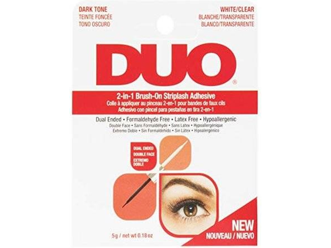 Pestanas Postiças DUO Adhesives 2 In 1 Brush On Adhesive Clear
