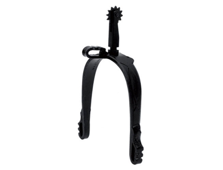 Esporas Inglesas Country Black Oxide Revestidas Decote Reto Longo Pretoroldan