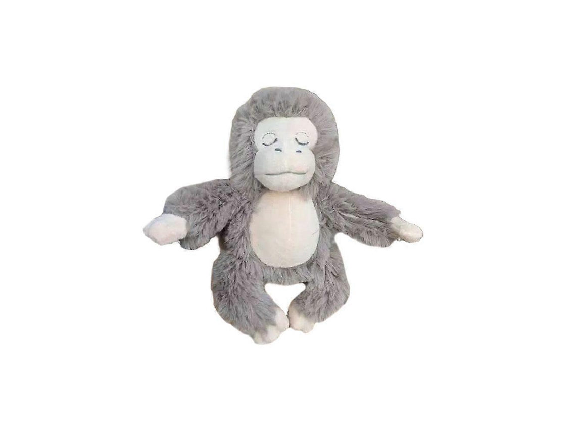 Pelúcia De Orangotango 35cm Cinza Marrom Macaco Bebê