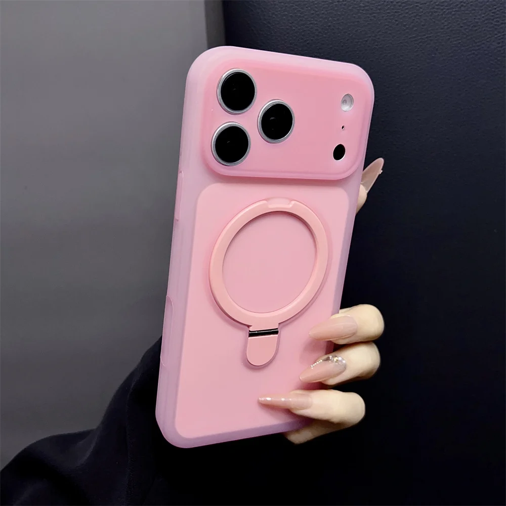 Capa De Silicone Para Iphone 15 Pro Max (rosa), Compatível Com Iphone, Capa Protetora À Prova De Choque.