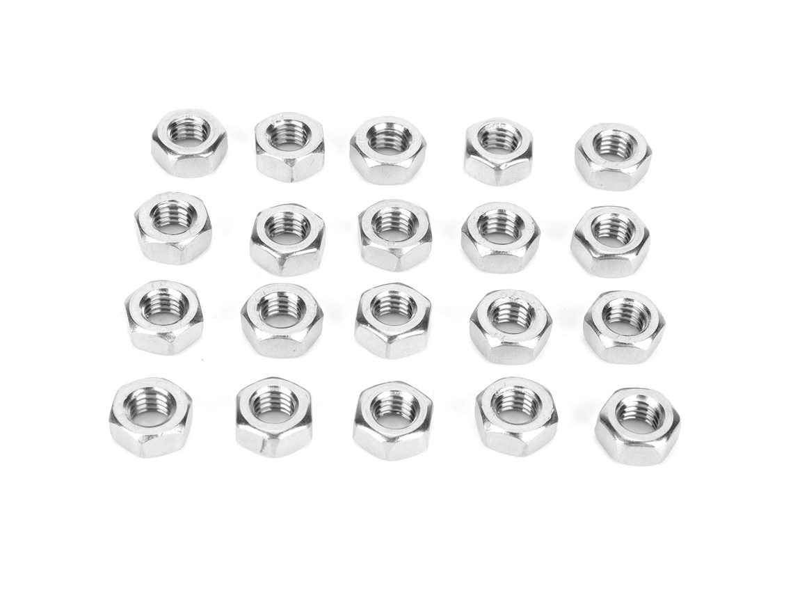 20 Porcas Hexagonais M6 Aço Inoxidável 304 Para Acessórios Estufa