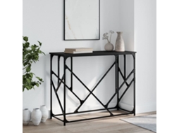 Vidaxl Mesa Consola 100x40x80 Cm Derivados De Madeira Preto