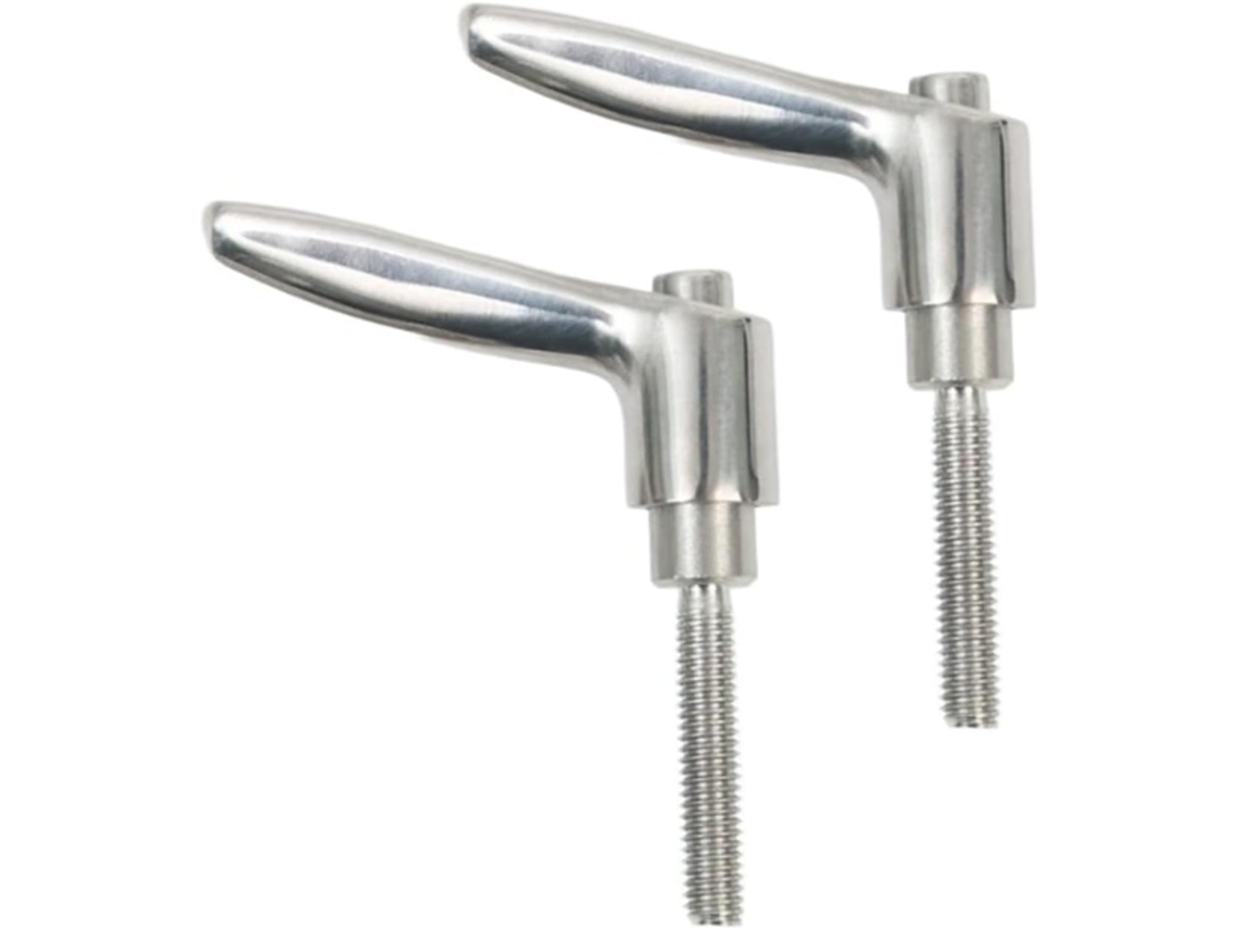 Conjunto De 2 Botões Aperto Manual Com Rosca Macho M5 Em Aço Inoxidável 304 M5*40 Fêmea
