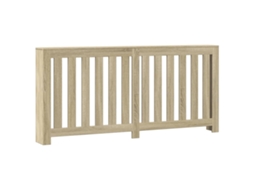 Radiator Cover, Radiator Covers Vidaxl Marrom Madeira Processada (175 X 20 X 82 Cm)