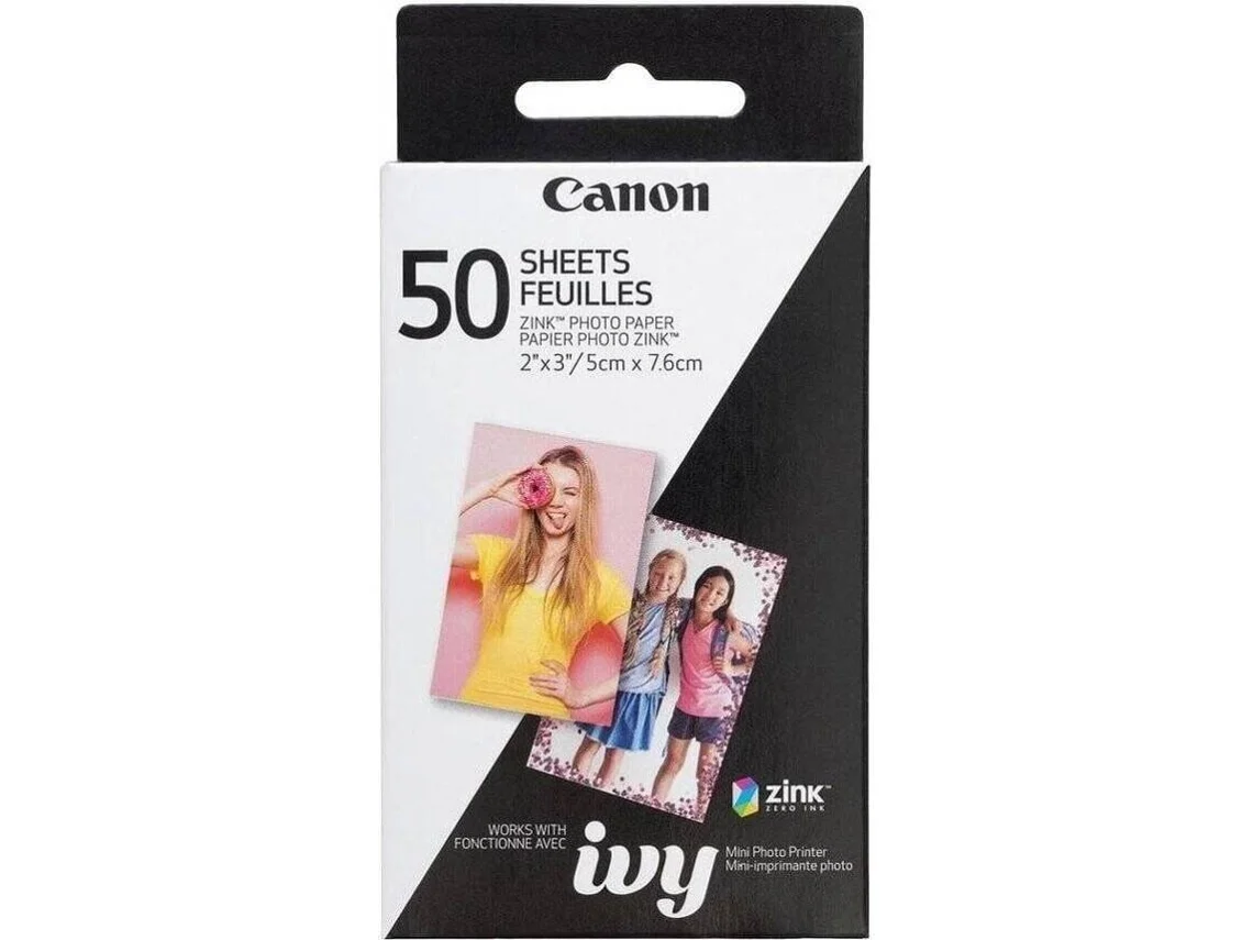 Carga Papel  Fotográfico CANON Zink ZP-2030 (50 Folhas)