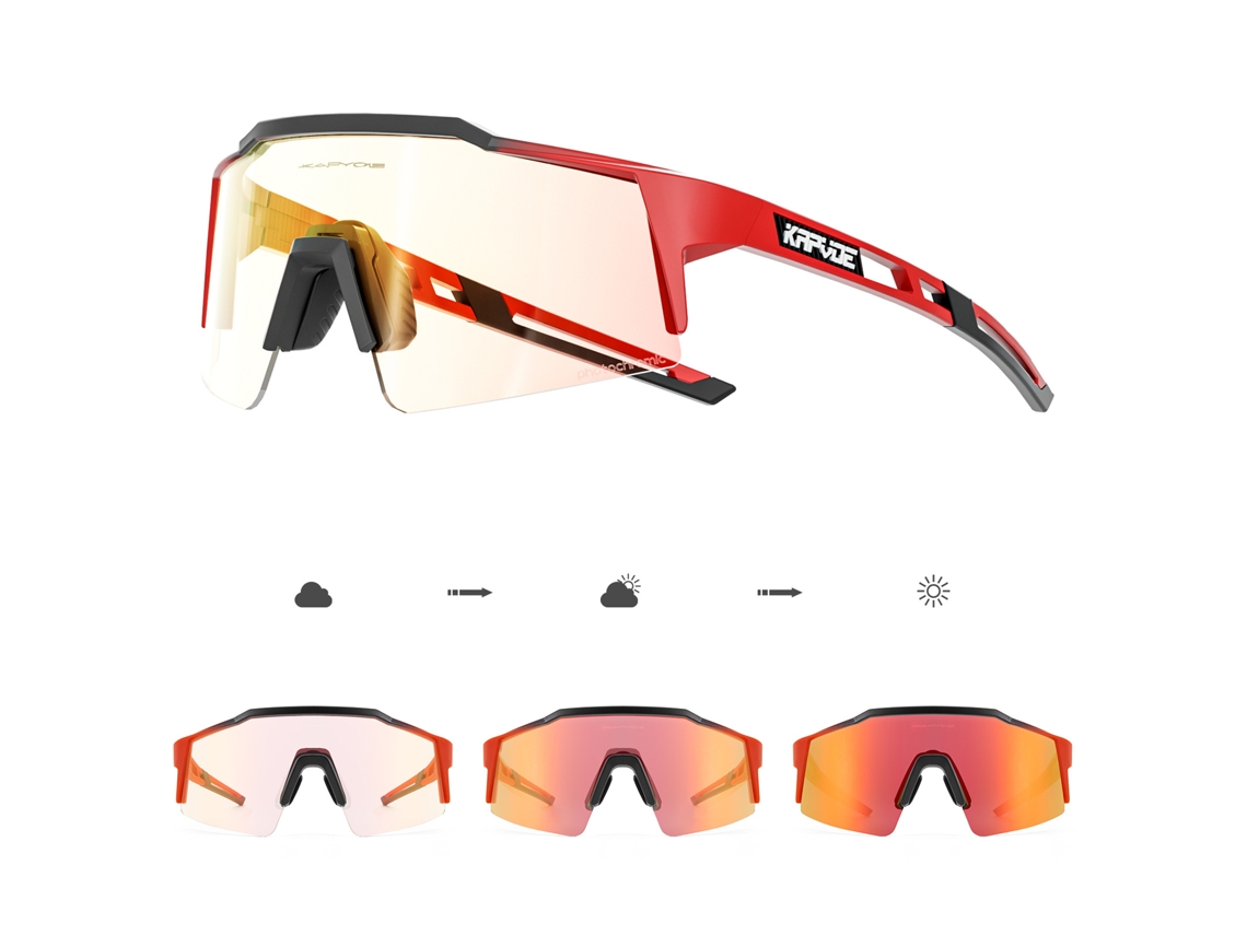 Óculos De Ciclismo, Óculos De Sol Para Corrida Esportiva, Lentes Fotocromáticas Para Dia E Noite