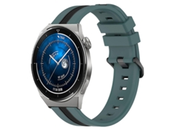 Pulseira De Silicone Bicolor Vertical De 43 Mm E 20 Mm Para Huawei Watch Gt3 Pro