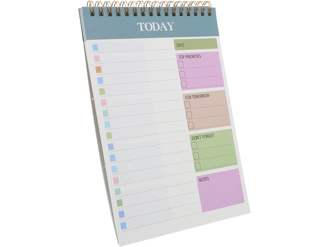 Carnet De Planification Quotidien Non Daté 3pcs Liste De Tâches Et Suivi Des Habitudes, Papier Bleu 52