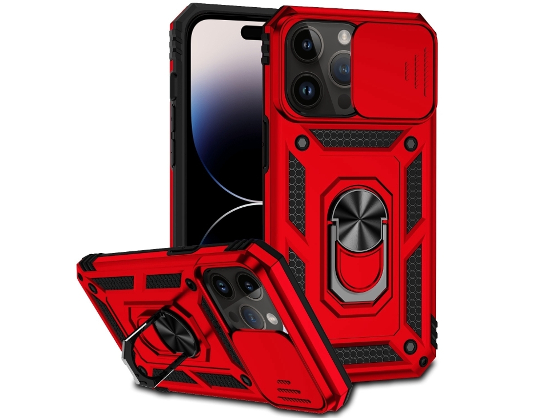 Capa Para Iphone 14 Pro Max - Suporte Deslizante Para Câmera
