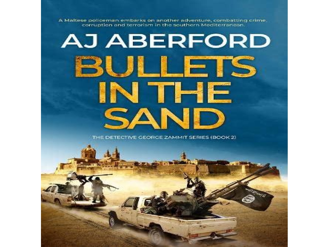 Livro Bullets in the Sand de AJ Aberford (Inglês)