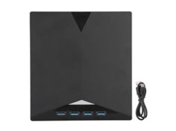 Unidade de Dvd Externa LAXISCREED com Cabo Type c e 4 Portas Usb 3.0