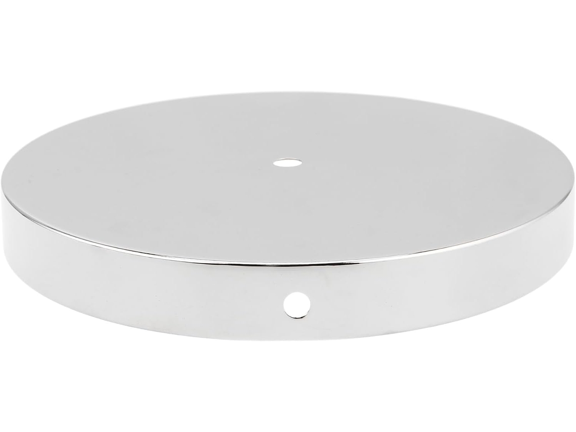 Luminária De Mesa Moderna Em Ferro Prateado