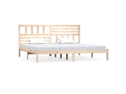 Estrutura de Cama 200x200 Cm Madeira de Pinho Maciça MAISON EXCLUSIVE