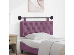 Vidaxl Cabeceira Suspensa Roxo Veludo