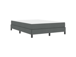 Conjunto 1 Cama Box Vidaxl Cinzento Tecido (160 X 200 Cm)