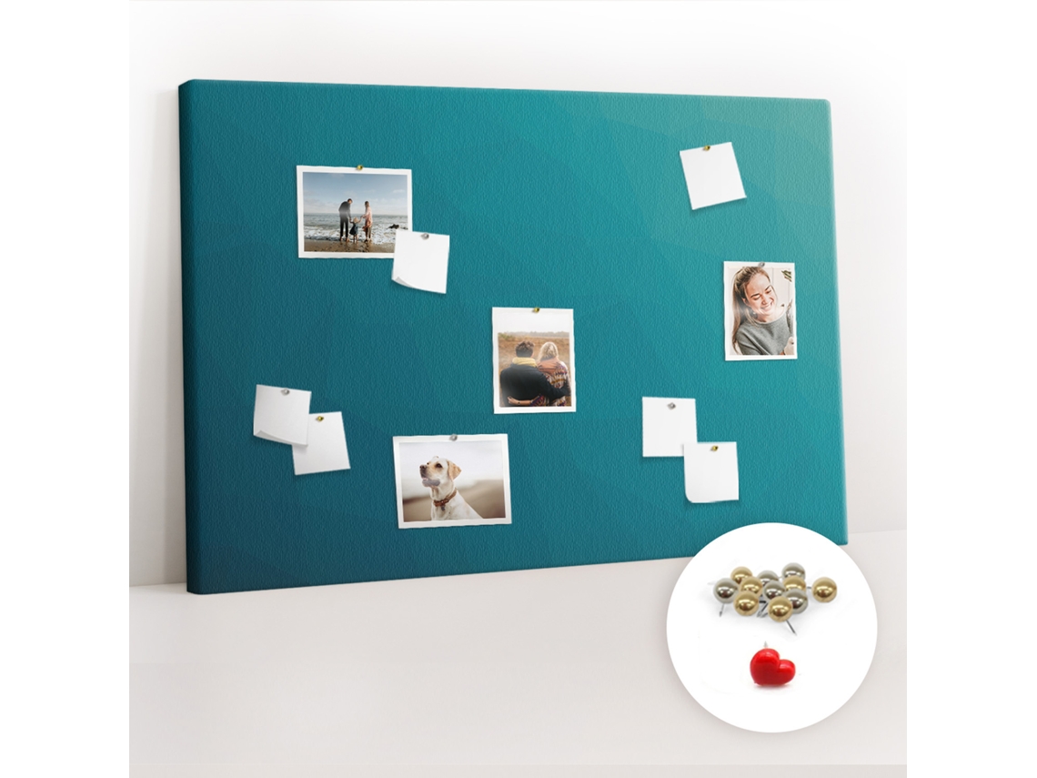 Painel De Cortiça Para Parede Abstração Marinha Para A Sala De Estar Espelharte (120x80 Cm)