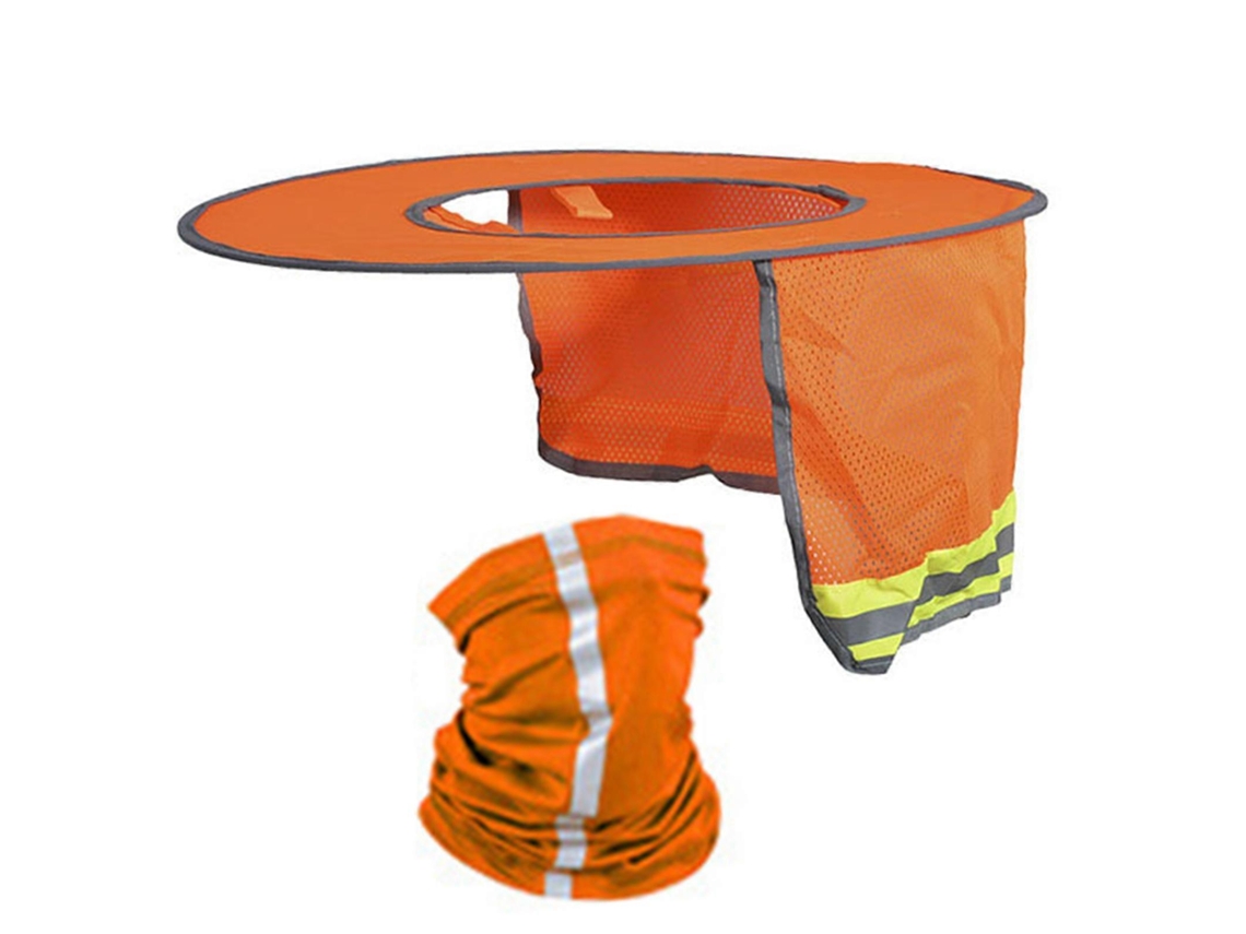Work Chapéu Com Faixas Refletivas À Prova De Sol, Ajustável, Protetor Solar E Gola, Casual Babador, Garden Chapéu Para Homem Adulto, La