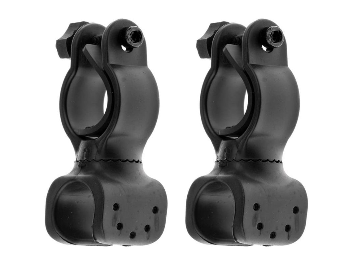 Suporte de Lanterna Nova Line, para Bike, 360° Rotação, Clamp, para Guidão, 2pcs | S/MARCA