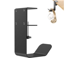 Suporte Para Fones De Ouvido Uso Sob A Mesa 9, 2x 5x 12, 5cm Gancho De Metal Para Armazenamento Compacto Suporte Simples