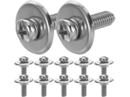 Conjunto De 40 Peças Para Fixação Tampas Panelas Com Parafusos M5 E Arruelas Silicone Aço Inoxidável, Resistente Ao
