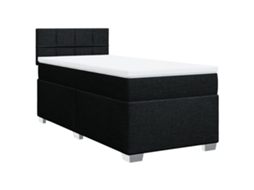 Box Spring Bed, Box Spring Beds Vidaxl Preto Tecido (90 X 190 Cm)