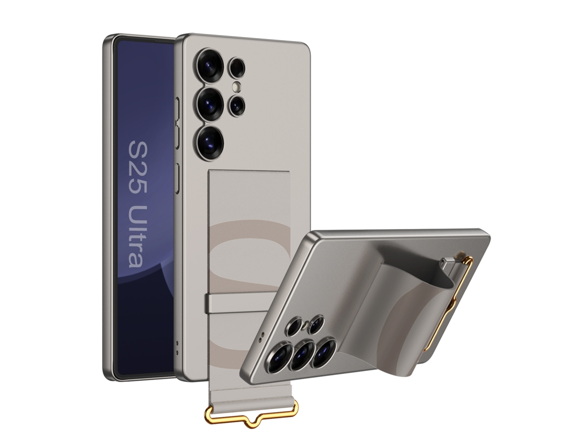 Capa Eifson Para Samsung Galaxy S25 Ultra, Com Suporte Para Pulseira (cinza Titânio)