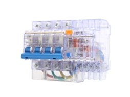 Interruptor de Circuito Miniatura Transparente 4P 6, 63A, Resistente a Altas Temperaturas
