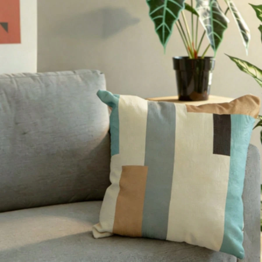 Conjunto Almofadas Decorativas Linho Hipoalergênicas Zíper Invisível 45x45